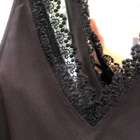 Black Lace Leith Shift Dress - Picture 3 of 6